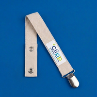 Organic cotton muslin dummy clip