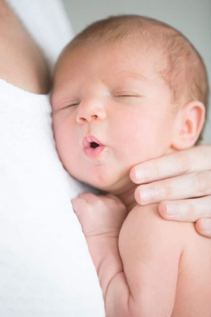Bébé après avoir utiliser la tétine de sevrage Clipp
